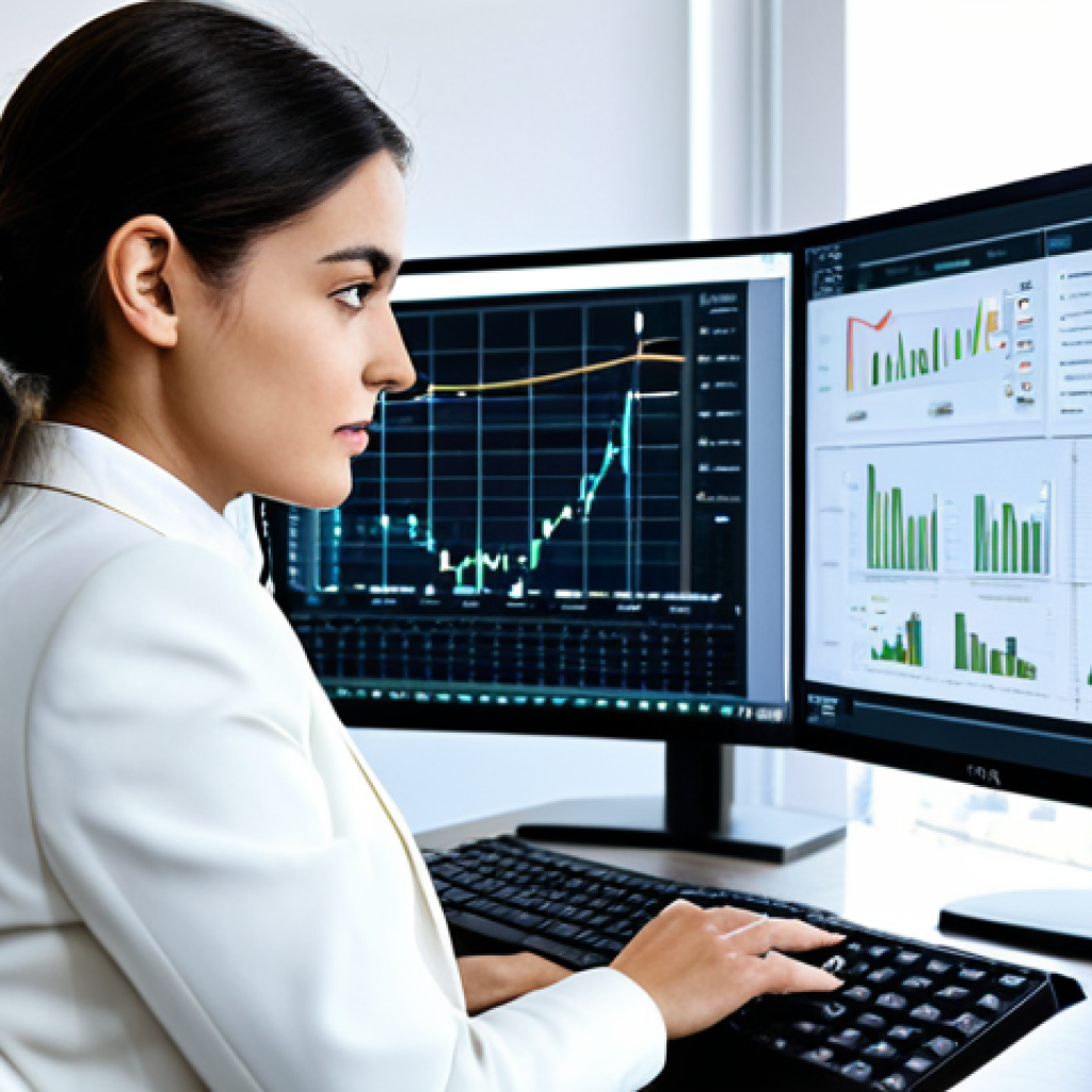AI-Powered Marketing Analyst**

"A professional woman working in a bright, modern office in Paris. She is analyzing data on a large computer screen displaying charts and graphs. She is wearing a stylish, modest business suit. The scene showcases advanced data analysis tools and artificial intelligence assisting her.  Safe for work, appropriate content, fully clothed, professional attire, perfect anatomy, natural proportions, high quality, professional photography, family-friendly."

**