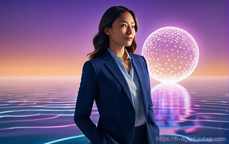디지털 광고의 트렌드 변화에 대한 대응 전략 - **Prompt:** A modern, confident female marketer in her early thirties, dressed in smart, contemporar...