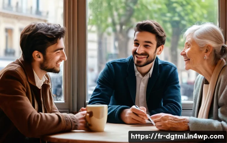 디지털 광고에서의 효과적인 고객 유치 방법 - **Prompt:** A diverse group of people, ranging from young adults to seniors, gathered in a cozy, tas...